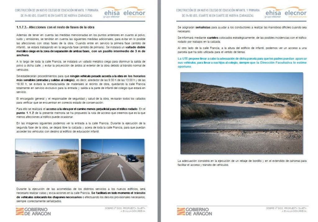 memoria técnica licitación