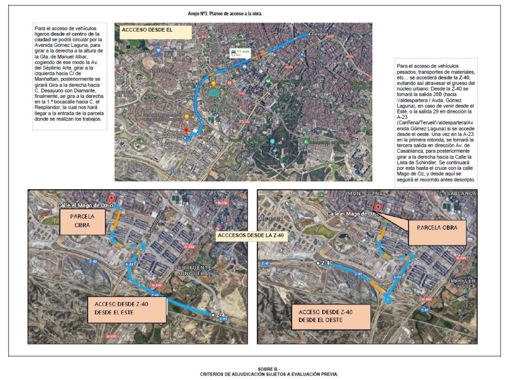 plano de situación de la obra