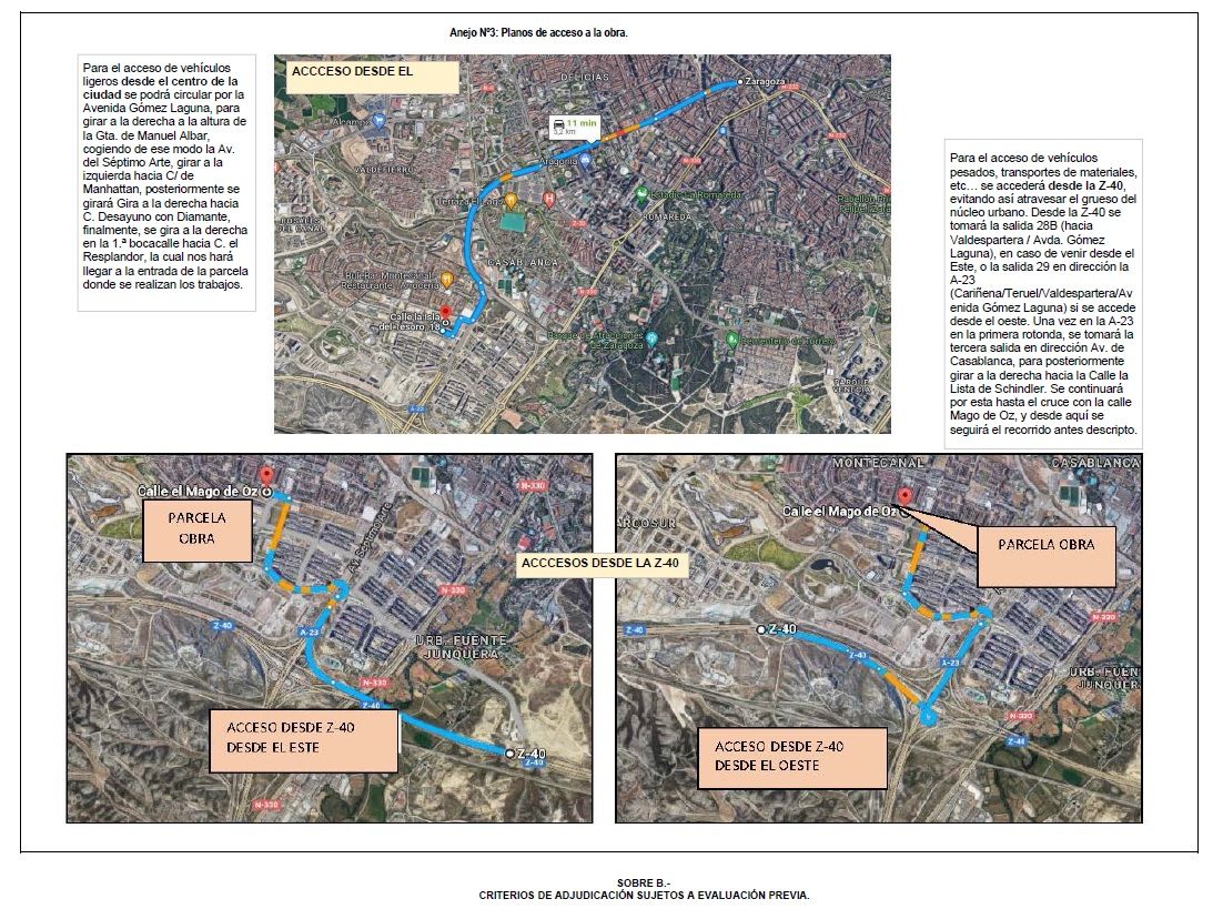 plano de situación de la obra